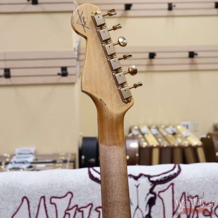 Fender Custom Shop Wild West Guitars 25th Anniversary 1960 Stratocaster Hardtail Madagascar Rosewood Fingerboard Heavy Relic 3 Tone Sunburst 7.10 LBS - Image 11