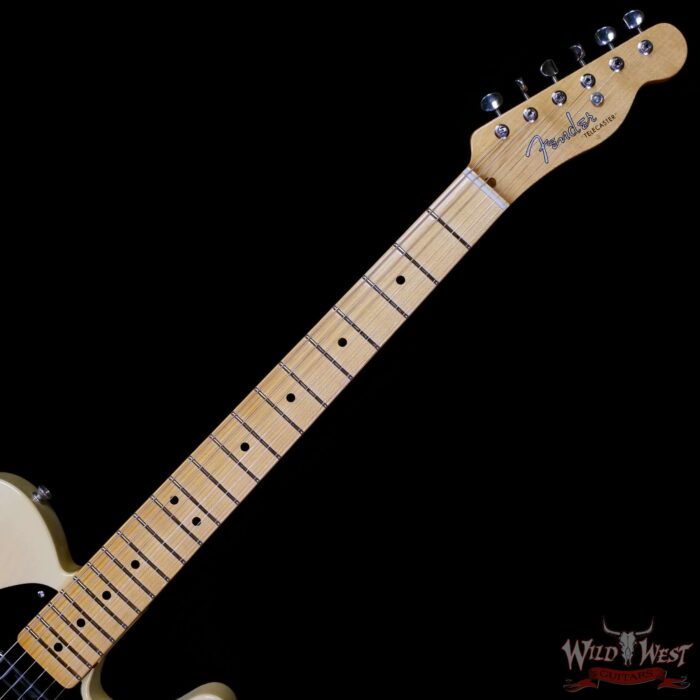 Fender Custom Shop 1952 Telecaster Ash Body Maple Neck Time Capsule TCP Faded Nocaster Blonde 6.85 lbs - Image 4