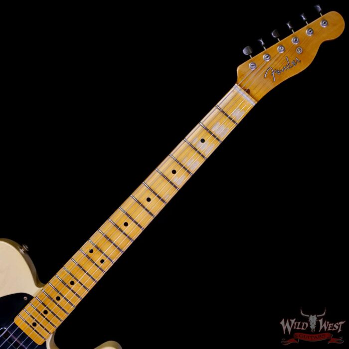 Fender Custom Shop 1951 Nocaster Ash Body Maple Neck Relic Faded Aged Nocaster Blonde 6.75 LBS - Image 4