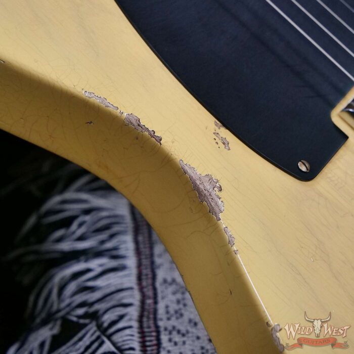 Fender Custom Shop 1951 Nocaster Ash Body Maple Neck Relic Faded Aged Nocaster Blonde 6.75 LBS - Image 9