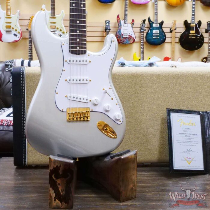Fender Custom Shop Robert Cray Signature Stratocaster AA Birdseye Maple Neck Hardtail NOS Inca Silver - Image 8