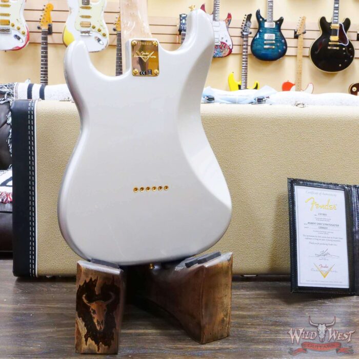 Fender Custom Shop Robert Cray Signature Stratocaster AA Birdseye Maple Neck Hardtail NOS Inca Silver - Image 11