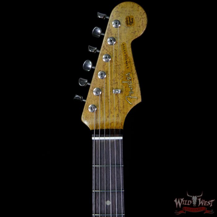 Fender Custom Shop 30th Anniversary LTD 1960 Roasted Stratocaster Relic Birdseye Neck Aged Olympic White - Image 7