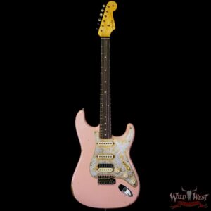Fender Custom Shop Limited Edition Tyler Bryant “Pinky” Stratocaster HSS Relic Aged Shell Pink - Image 3