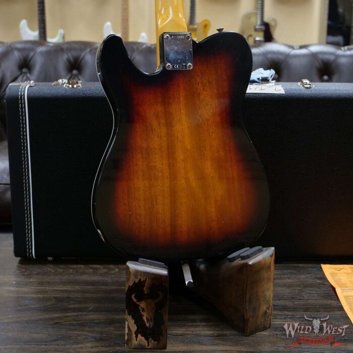 Fender Custom Shop TV Jones HH Telecaster Journeyman Relic Bigsby Okoume Body Ebony Fingerboard Matching Headstock 3Tone Sunburst - Image 11