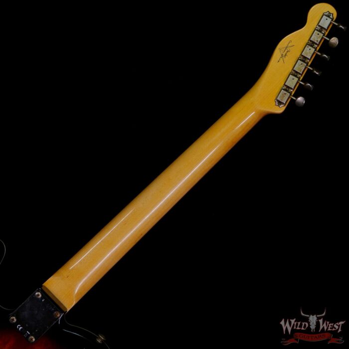 Fender Custom Shop TV Jones HH Telecaster Journeyman Relic Bigsby Okoume Body Ebony Fingerboard Matching Headstock 3Tone Sunburst - Image 5