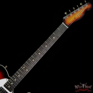 Fender Custom Shop TV Jones HH Telecaster Journeyman Relic Bigsby Okoume Body Ebony Fingerboard Matching Headstock 3Tone Sunburst - Image 4