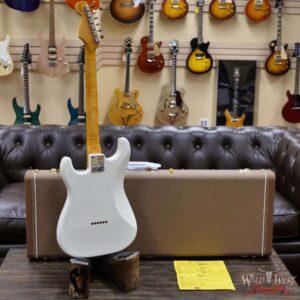 Fender Custom Shop 2021 NAMM Limited Edition 1961 Stratocaster Hardtail Hand-Wound PUs Relic Olympic White - Image 10