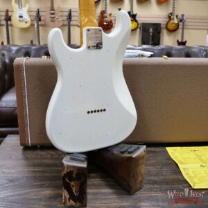 Fender Custom Shop 2021 NAMM Limited Edition 1961 Stratocaster Hardtail Hand-Wound PUs Relic Olympic White - Image 12