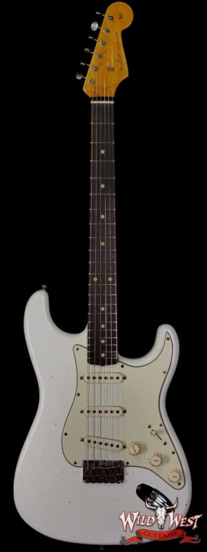 Fender Custom Shop 2021 NAMM Limited Edition 1961 Stratocaster Hardtail Hand-Wound PUs Relic Olympic White