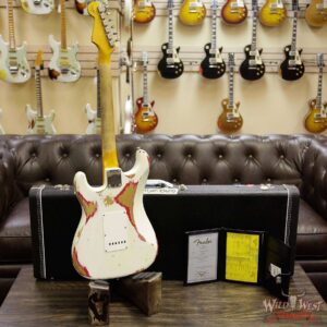 Fender Custom Shop White Lightning 2.0 HSS Stratocaster Heavy Relic Rosewood 22 Frets OWT over Torino Red - Image 14