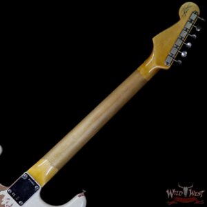 Fender Custom Shop Wild West Exclusive White Lightning Floyd Rose HSS Stratocaster Heavy Relic Maple Neck 21 Frets Torino Red - Image 10