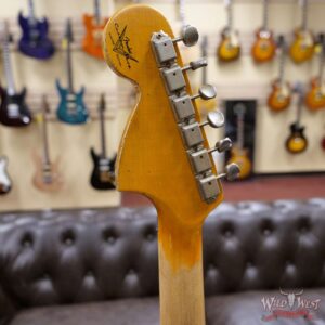 Fender Custom Shop Wild West White Lightning Stratocaster Floyd Rose Heavy Relic Maple Fingeboard Fiesta Red - Image 11
