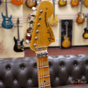 Fender Custom Shop Wild West White Lightning Stratocaster Floyd Rose Heavy Relic Maple Fingeboard Fiesta Red - Image 7