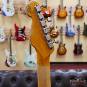 Fender Custom Shop Wild West White Lightning Stratocaster HSS Floyd Rose Maple Board 22 Frets Heavy Relic 2 Tone Sunburst - Image 11