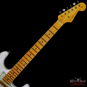 Fender Custom Shop Wild West White Lightning Stratocaster 2.0 Heavy Relic Maple Fingeboard Lake Placid Blue - Image 4