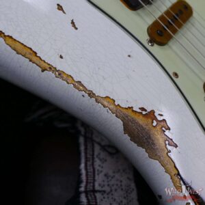 Fender Custom Shop Wild West White Lightning 2.0 Stratocaster HSS Rosewood Board 21 Frets Heavy Relic 3 Tone Sunburst - Image 9