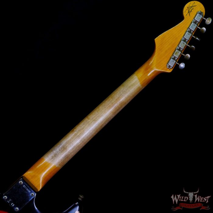 Fender Custom Shop Wild West Black Lightning 2.0 Stratocaster HSS Maple Board 22 Frets Heavy Relic Candy Apple Red - Image 5