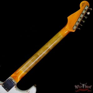 Fender Custom Shop Wild West White Lightning 2.0 Stratocaster HSS Rosewood Board 22 Frets Heavy Relic Fiesta Red - Image 5