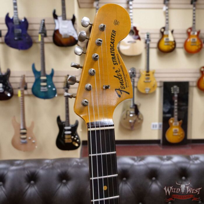 Fender Custom Shop Wild West White Lightning Stratocaster 2.0 Heavy Relic Rosewood Fingeboard Lake Placid Blue - Image 7