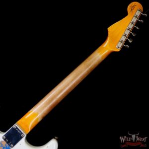 Fender Custom Shop Wild West White Lightning 2.0 Stratocaster HSS Rosewood Board 22 Frets Heavy Relic Lake Placid Blue - Image 5