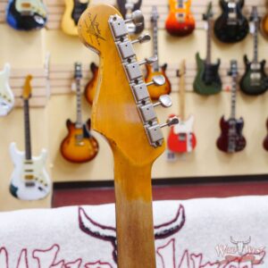 Fender Custom Shop Wild West White Lightning 2.0 Stratocaster HSS Rosewood Board 22 Frets Heavy Relic Lake Placid Blue - Image 11