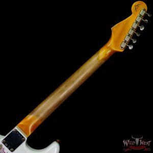 Fender Custom Shop Wild West White Lightning 2.0 Stratocaster HSS Rosewood Board 21 Frets Heavy Relic Pink Paisley - Image 5