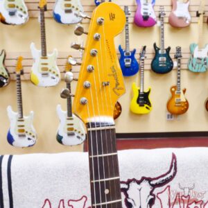 Fender Custom Shop Wild West White Lightning 2.0 Stratocaster HSS Rosewood Board 22 Frets Heavy Relic Pink Paisley - Image 7