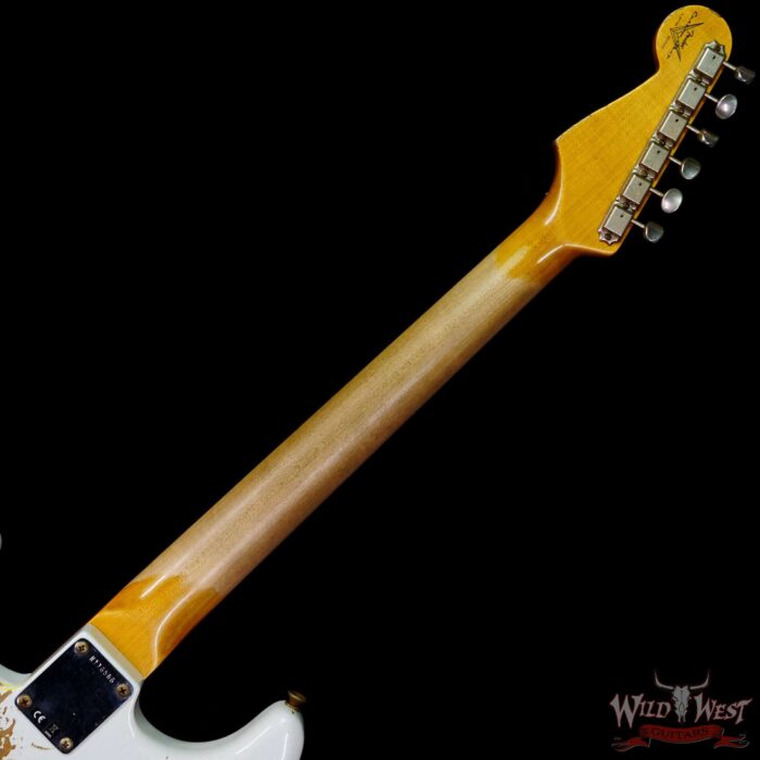 Fender Custom Shop Wild West White Lightning Stratocaster HSS Floyd Rose Maple Board 22 Frets Heavy Relic Graffiti Yellow - Image 5