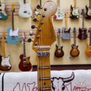 Fender Custom Shop Wild West White Lightning Stratocaster HSS Floyd Rose Maple Board 22 Frets Heavy Relic Graffiti Yellow - Image 7