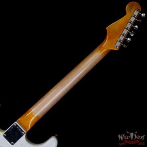 Fender Custom Shop Wild West White Lightning Stratocaster HSS Floyd Rose Maple Board 22 Frets Heavy Relic Graffiti Yellow - Image 5