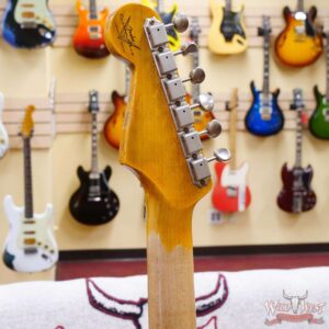 Fender Custom Shop Wild West White Lightning Stratocaster HSS Floyd Rose Maple Board 22 Frets Heavy Relic Graffiti Yellow - Image 11