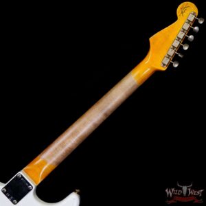 Fender Custom Shop Wild West White Lightning Stratocaster HSS Floyd Rose Maple Board 22 Frets Heavy Relic Lake Placid Blue - Image 5