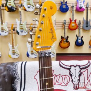 Fender Custom Shop Wild West White Lightning Stratocaster HSS Floyd Rose Rosewood Board 22 Frets Heavy Relic Fiesta Red - Image 7