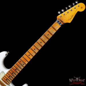 Fender Custom Shop Wild West White Lightning Stratocaster HSS Floyd Rose Maple Board 22 Frets Heavy Relic 2 Tone Sunburst 7.95 LBS - Image 4
