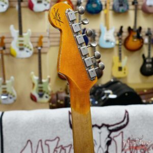 Fender Custom Shop Wild West White Lightning Stratocaster HSS Floyd Rose Maple Board 22 Frets Heavy Relic 2 Tone Sunburst 7.95 LBS - Image 11