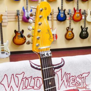 Fender Custom Shop Wild West White Lightning Stratocaster HSS Floyd Rose Rosewood Board 22 Frets Heavy Relic Lake Placid Blue - Image 7
