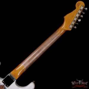 Fender Custom Shop Wild West White Lightning Stratocaster HSS Floyd Rose Maple Board 22 Frets Heavy Relic British Racing Green 8.00 LBS - Image 5
