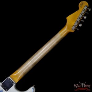 Fender Custom Shop White Lightning Stratocaster HSS Floyd Rose Heavy Relic Rosewood Board 22 Frets Blue Flower - Image 8