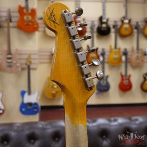 Fender Custom Shop Wild West White Lightning Stratocaster Floyd Rose Rosewood Board 21 Frets Heavy Relic 3 Tone Sunburst - Image 11