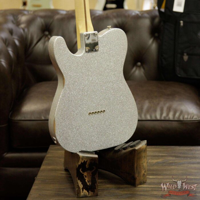 Fender Brad Paisley Road Worn Telecaster Maple Fretboard Silver Sparkle 6.2 Pounds - Image 15
