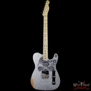 Fender Brad Paisley Road Worn Telecaster Maple Fretboard Silver Sparkle 6.2 Pounds - Image 5