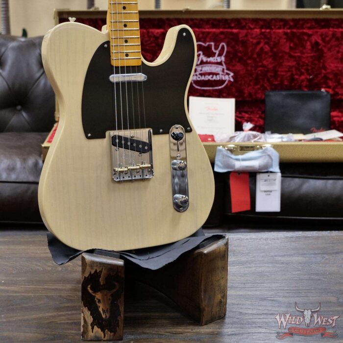 Fender USA 70th Anniversary Broadcaster Maple Fingerboard Blackguard Blonde V2093610 - Image 7