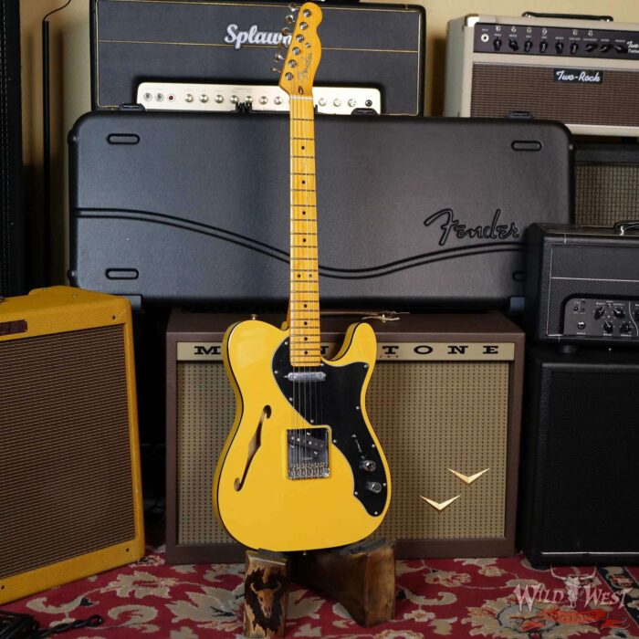 Fender USA Britt Daniel Tele® Thinline Telecaster Amarillo Gold Custom Shop Pickups R19075961 - Image 4