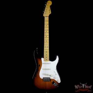 Fender USA Eric Johnson Signature Stratocaster Thinline Semi-Hollow Body 2 Tone Sunburst - Image 3