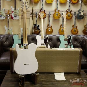 Fred Stuart Wild West 20th Anniversary Diamond Back Snake Head Guitar Maple Neck Olympic White #09 - Image 12
