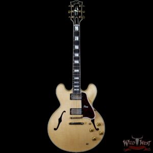 2020 NAMM Gibson Custom Shop 1959 ES-355 Reissue VOS Stop Bar Ebony Fingerboard Vintage Natural - Image 4