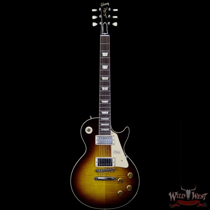 Gibson Custom Shop M2M Hand Selected Kill Top 60th Anniversary 1959 Les Paul Standard VOS Tobacco Sunburst 8.55 lbs - Image 4