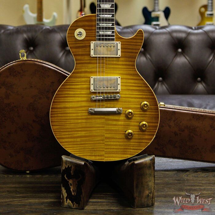 Gibson Custom Shop 1959 Les Paul VOS Hand Selected Killer Top Brazilian Rosewood Board Dirty Lemon8.80 LBS - Image 11