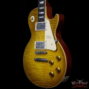 Gibson Custom Shop Historic 1959 Les Paul Vintage Gloss Brazilian Rosewood Fingerboard Green Lemon 8.75 LBS - Image 2